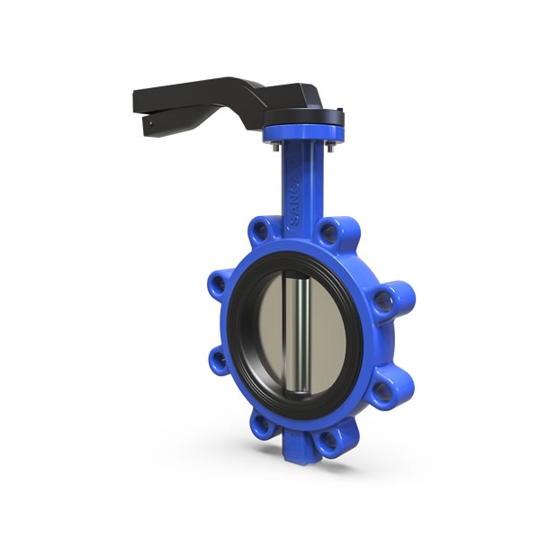 DN100 PN16 Lug Tip Nikel Klapeli Kollu Kelebek Vana (THAL)