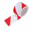 7,5cm. x 500Mt. Krmz Beyaz Emniyet eridi (kaz Band)